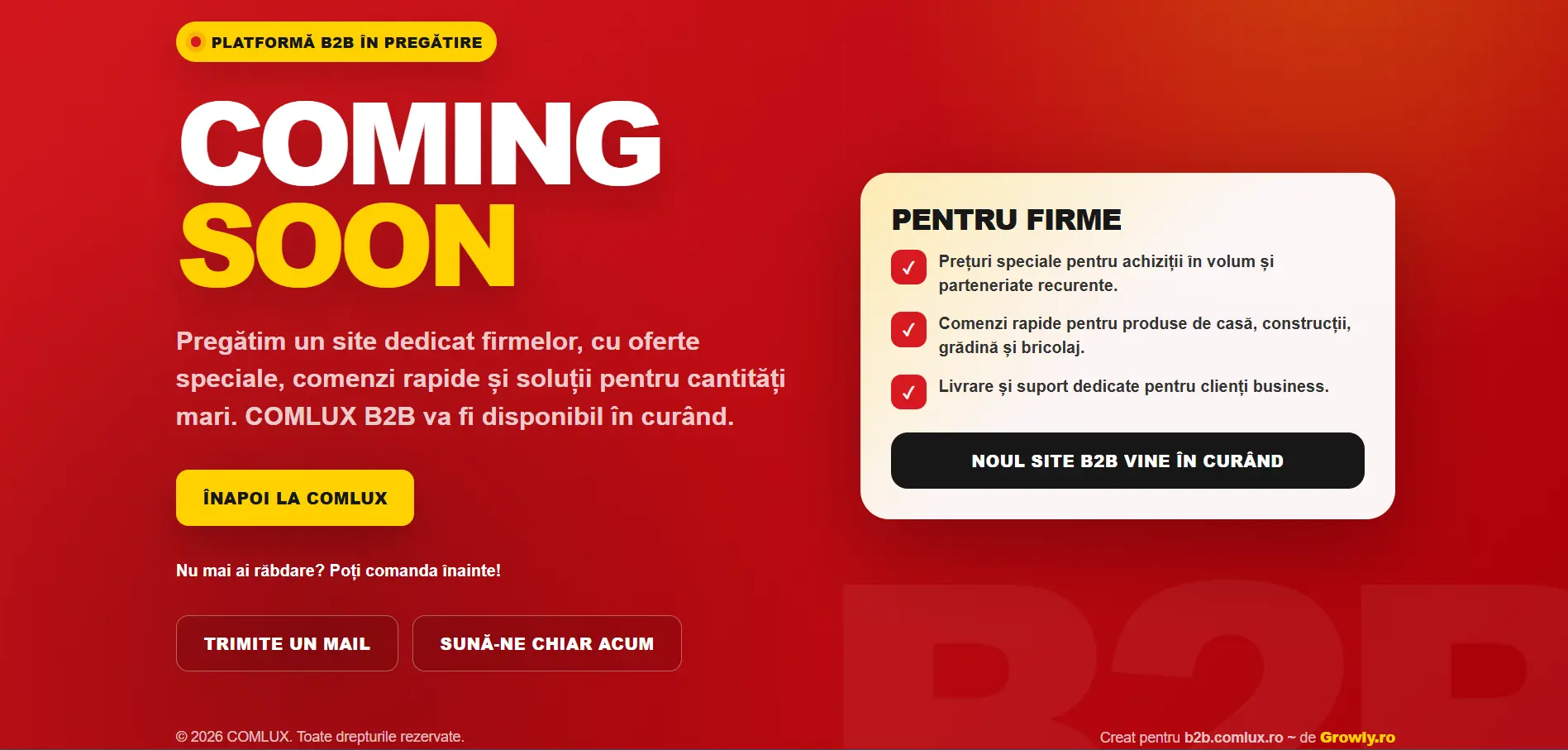 Portal B2B ComLux
